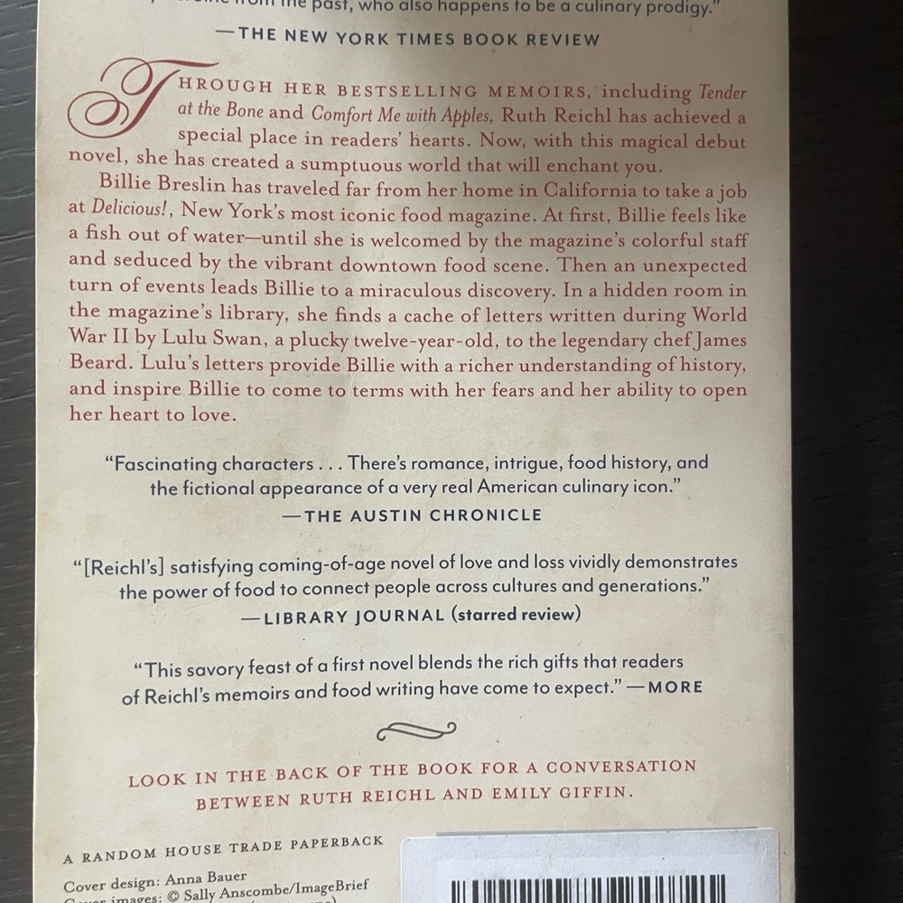 Bundle 4 for $20 📚 Delicious! by Ruth Reichl Paperback - Picture 2 of 2